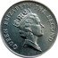 Tuvalu 10 Cents Crab 1994 KM# 32 QUEEN ELIZABETH THE SECOND RDM coin obverse