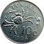 Tuvalu 10 Cents Crab 1994 KM# 32 TUVALU 10C 1994 coin reverse
