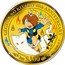 Tuvalu 100 Dollars Elizabeth II GeGeGe no Kitaro 2009  Proof GEGEGE NO KITARO 40TH ANNIVERSARY $100 ©M F T coin reverse