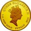 Tuvalu 100 Dollars (Elizabeth II Space Battleship Yamato) QUEEN ELIZABETH II RDM 1OZ 9999 GOLD TUVALU 2010 coin obverse
