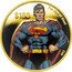 Tuvalu 100 Dollars (Elizabeth II Superman) THE MAN OF STEEL $100 ©DC coin reverse