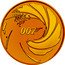 Tuvalu 100 Dollars (James Bond The Iconic Gun Logo) 007 TM coin reverse