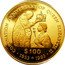 Tuvalu 100 Dollars Anniversary of Coronation 1993 Proof KM# 29 CORONATION ANNIVERSARY OF QUEEN ELIZABETH II $100 1953+1993 coin reverse