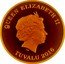 Tuvalu 15 Dollars (Elizabeth II Galloping Horse) QUEEN ELIZABETH II IRB TUVALU 2016 coin obverse