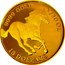 Tuvalu 15 Dollars (Horse) 15 DOLLARS 9999 GOLD 1/10 OZ coin reverse