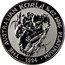 Australia 15 Dollars (Koala on a branch) 1/10 OZ.9995 PLATINUM THE AUSTRALIAN KOALA coin reverse