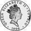 Tuvalu 2 Dollars Olympic Games Swimmer 1996 Proof KM# 37 QUEEN ELIZABETH II TUVALU RDM 1996 coin obverse