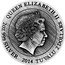 Tuvalu 2 Dollars Gods of Olympus Hades 2014 Proof KM# 265 QUEEN ELIZABETH II 2 OZ 999 SILVER 2014 TUVALU 2 DOLLARS coin obverse