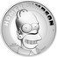 Tuvalu 2 Dollars Homer Simpson 2021 P Proof HOMER SIMPSON P MATT GROENING ©20CF coin reverse