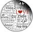 Tuvalu 2 Dollars Language of Love 2016 Proof KM# 278 ÄLSKAR DASHURI ELSKE AROHA AMORE AMOUR Yêu PAG-IBLG CARIAD CINTA LJUBEZEN प्रेम รัก AMOR UPENDO אהבה LIEBE 愛 LJUBAV 사랑 SZERELEM Любовь RAKKAUS BOGOH Láska miłość Grá LIEFDE АГАПН КОХАННЯ L❤ V E P NM coin reverse