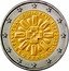 Slovakia 2 Euro (Euro coin) PRVÁ TRANSFÚZIA KRVI 1923•2023 AB A B O •SLOVENSKO• coin obverse