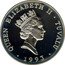 Tuvalu 20 Dollars Sir Isaac Newton 1993 Proof KM# 17 QUEEN ELIZABETH II TUVALU RDM 1993 coin obverse