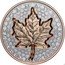 Canada 20 Dollars Silver Maple Leaf Selective gold plating 2022 9999 9999 CANADA FINE SILVER 1 OZ ARGENT PUR coin reverse