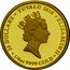 Tuvalu 25 Dollars (Elizabeth II Yuna Kim) 25 DOLLARS TUVALU 2010 ELIZABETH II RDM 1/4 OZ 9999 GOLD coin obverse