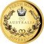 Australia 25 Dollars The Queen’s Jubilee Sovereign 2022 PERTH MINT 70 AUSTRALIA SOVEREIGN coin reverse