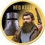 Tuvalu 25 Dollars Ned Kelly Helmet 2010 P Proof KM# 132 NED KELLY coin reverse