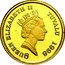 Tuvalu 3 Dollars Horse Running in Rays 1998 Proof KM# 216 QUEEN ELIZABETH II TUVALU 1998 RDM coin obverse