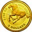 Tuvalu 3 Dollars Horse Running in Rays 1998 Proof KM# 216 1/25 OZ 9999 GOLD 3 DOLLARS coin reverse