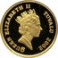 Tuvalu 3 Dollars Horse Running Right Elizabeth II 2002 Proof KM# 174 QUEEN ELIZABETH II TUVALU 2002 coin obverse
