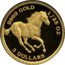 Tuvalu 3 Dollars Horse Running Right Elizabeth II 2002 Proof KM# 174 3 DOLLARS 9999 GOLD 1/25 OZ coin reverse