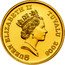 Tuvalu 3 Dollars Lucky Waving Cat With Heart 2008 KM# 152 QUEEN ELIZABETH II TUVALU 2008 RDM coin obverse