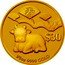 Tuvalu 30 Dollars Longevity Year of the Ox 2009 KM# 155 寿 $30 1/5 OZ 9999 GOLD coin reverse