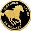 Tuvalu 30 Dollars Horse Running Right 2010 Proof KM# 164 9999 GOLD 1/5 OZ 30 DOLLARS coin reverse