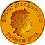 Tuvalu 30 Dollars Prosperity Year of the Horse 2014  Proof QUEEN ELIZABETH II TUVALU 2014 IRB coin obverse