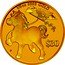 Tuvalu 30 Dollars Prosperity Year of the Horse 2014  Proof 1/5 OZ 9999 GOLD $30 P coin reverse