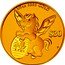 Tuvalu 30 Dollars Success Year of the Horse 2014  Proof 1/5 OZ 9999 GOLD $30 P coin reverse