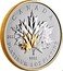 Canada 300 Dollars (Maple Leaf Forever - partially gilded) 2022 SW 9995 CANADA PLATINUM 1 OZ PLATINE. coin reverse
