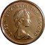 Tuvalu 5 Cents Tiger Shark 1985 KM# 3 QUEEN ELIZABETH THE SECOND coin obverse