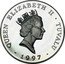 Tuvalu Five Dollars Opening of the Federal Parliament at Canberra 1997 Proof KM# 45 QUEEN ELIZABETH II TUVALU 1997 RDM coin obverse