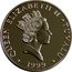 Tuvalu 5 Dollars La Princesa Ship 1999 Proof KM# 56 QUEEN ELIZABETH II TUVALU RDM 1999 coin obverse