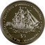 Tuvalu 5 Dollars La Princesa Ship 1999 Proof KM# 56 FRANCISCO MOURELLE "PRINCESA" 1781 NANUMAGA-ISLA DEL COCAL $5 coin reverse