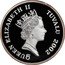 Tuvalu Five Dollars Dromaeosaurus 2002 Proof KM# 50 QUEEN ELIZABETH II TUVALU 2002 RDM coin obverse