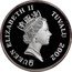 Tuvalu Five Dollars Giganotosaurus 2002 Proof KM# 49 QUEEN ELIZABETH II TUVALU 2002 RDM coin obverse