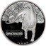 Tuvalu Five Dollars Seismosaurus 2002 Proof KM# 52 DINOSAURS SEISMOSAURUS DINOSAURS FIVE DOLLARS 2 OZ 999 SILVER coin reverse