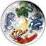 Tuvalu 5 Dollars Chinese Ancient Mythical Creatures 2014  Proof CHINESE ANCIENT MYTHICAL CREATURES coin reverse