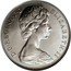 UK 5 Pence Elizabeth II Uniface Pattern ND (1963)  ELIZABETH II D G REG F D coin obverse