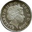 UK Five Pence Royal Shield Piedfort 2008  Proof KM# P79 ELIZABETH II D G REG F D 2008 IRB coin obverse