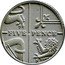 UK Five Pence Royal Shield Piedfort 2008  Proof KM# P79 FIVE PENCE coin reverse