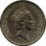 Tuvalu 50 Cents Octopus 1994 KM# 34 QUEEN ELIZABETH THE SECOND RDM coin obverse