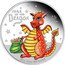Tuvalu 50 Cents Baby Dragon Chinese Lunar 2012 P Proof KM# 193 YEAR OF THE DRAGON 2012 1/2 OZ 999 SILVER coin reverse