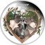 Tuvalu 50 Cents Koalas Forever Love 2012 P Proof KM# 191 FOREVER LOVE P 1/2 OZ 999 SILVER coin reverse