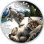 Tuvalu 50 Cents Lynx Cubs 2016 Proof KM# 276 CUBS P TV coin reverse