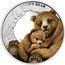 Tuvalu 50 Cents Brown Bear 2014  Proof BROWN BEAR P IJ coin reverse