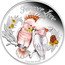 Tuvalu 50 Cents Parrots Forever Love 2014 P Proof FOREVER LOVE 1/2 OZ 999 SILVER P IJ coin reverse