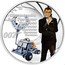 Tuvalu 50 Cents (James Bond Diamonds are Forever) DIAMONDS ARE FOREVER FOREVER FOREVER 007 TM coin reverse