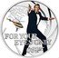 Tuvalu 50 Cents (James Bond For Your Eyes Only) FOR YOUR EYES ONLY 007 TM coin reverse